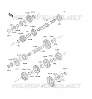 TRANSMISSION voor Kawasaki ZZR1100 1996