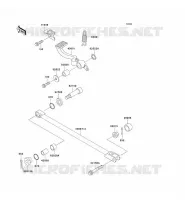 BRAKE PEDAL   TORK LINK voor Kawasaki ZZR1100 1996
