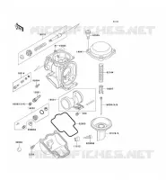 CARBURETOR PARTS voor Kawasaki ZZR1100 1996