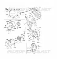 ENGINE COVERS voor Kawasaki ZZR1100 1996