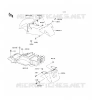 FENDER voor Kawasaki ZZR1100 1996