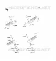 FOOTREST voor Kawasaki ZZR1100 1996