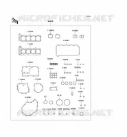 GASKET SET voor Kawasaki ZZR1100 1996