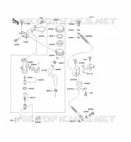 REAR MASTER CYLINDER voor Kawasaki ZZR1100 1996