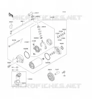 STARTER MOTOR voor Kawasaki ZZR1100 1996