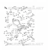 BATTERY BRACKET voor Kawasaki ZZR1100 1996