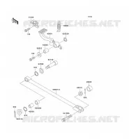 BRAKE PEDAL   TORK LINK voor Kawasaki ZZR1100 1996