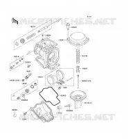 CARBURETOR PARTS voor Kawasaki ZZR1100 1996