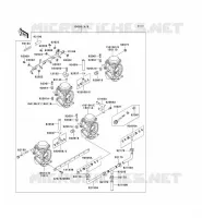 CARBURETOR voor Kawasaki ZZR1100 1996