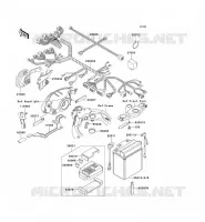 CHASSIS ELECTRICAL EQUIPMENT voor Kawasaki ZZR1100 1996