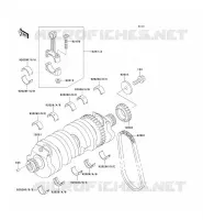 CRANKSHAFT voor Kawasaki ZZR1100 1996