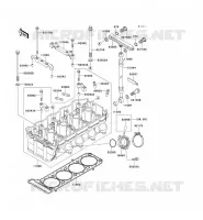 CYLINDER HEAD voor Kawasaki ZZR1100 1996