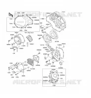 ENGINE COVERS voor Kawasaki ZZR1100 1996