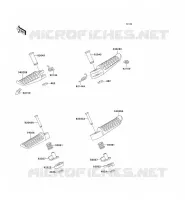 FOOTREST voor Kawasaki ZZR1100 1996