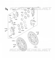 FRONT BRAKE voor Kawasaki ZZR1100 1996