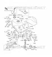 FUEL TANK voor Kawasaki ZZR1100 1996