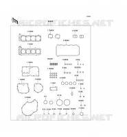 GASKET SET voor Kawasaki ZZR1100 1996
