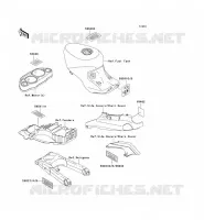 LABELS voor Kawasaki ZZR1100 1996
