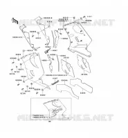LOWER COWLING voor Kawasaki ZZR1100 1996