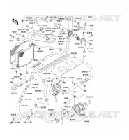 RADIATOR voor Kawasaki ZZR1100 1996