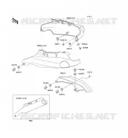 SIDE COVERS   CHAIN COVER voor Kawasaki ZZR1100 1996