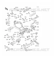 BATTERY BRACKET voor Kawasaki ZZR1100 1996
