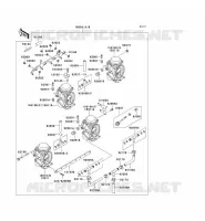 CARBURETOR voor Kawasaki ZZR1100 1996