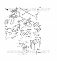 CHASSIS ELECTRICAL EQUIPMENT voor Kawasaki ZZR1100 1996