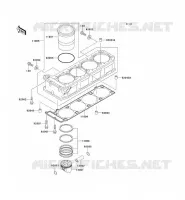 CYLINDER   PISTON  voor Kawasaki ZZR1100 1996