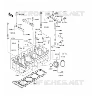 CYLINDER HEAD voor Kawasaki ZZR1100 1996