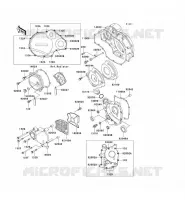 ENGINE COVERS voor Kawasaki ZZR1100 1996
