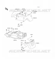 FENDER voor Kawasaki ZZR1100 1996