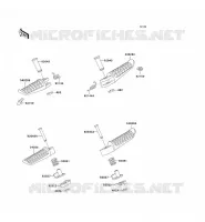 FOOTREST voor Kawasaki ZZR1100 1996