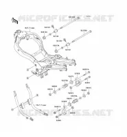 FRAME PARTS (COUVERTURE) voor Kawasaki ZZR1100 1996