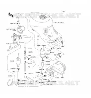 FUEL EVAPORATION SYSTEM voor Kawasaki ZZR1100 1996