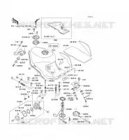 FUEL TANK voor Kawasaki ZZR1100 1996