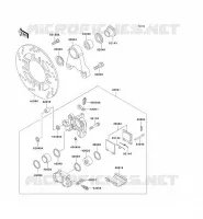 REAR BRAKE voor Kawasaki ZZR1100 1996