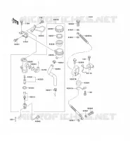 REAR MASTER CYLINDER voor Kawasaki ZZR1100 1996