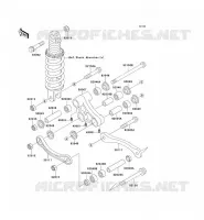 REAR SUSPENSION voor Kawasaki ZZR1100 1996