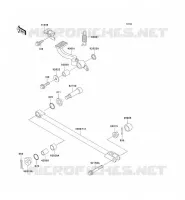 BRAKE PEDAL voor Kawasaki ZZR1100 1996