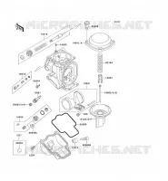 CARBURETOR PARTS voor Kawasaki ZZR1100 1996