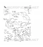 COWLING voor Kawasaki ZZR1100 1996