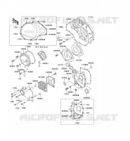 ENGINE COVERS voor Kawasaki ZZR1100 1996