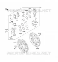 FRONT BRAKE voor Kawasaki ZZR1100 1996