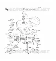 FUEL TANK voor Kawasaki ZZR1100 1996