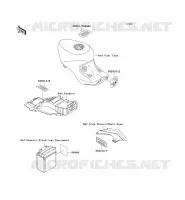 LABELS voor Kawasaki ZZR1100 1996
