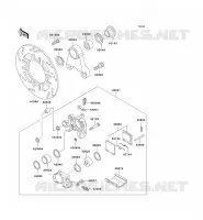 REAR BRAKE voor Kawasaki ZZR1100 1996