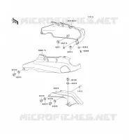 SIDE COVERS   CHAIN COVER voor Kawasaki ZZR1100 1996