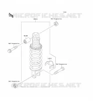 SUSPENSION   SHOCK ABSORBER voor Kawasaki ZZR1100 1996