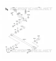 BRAKE PEDAL voor Kawasaki ZZR1100 1996